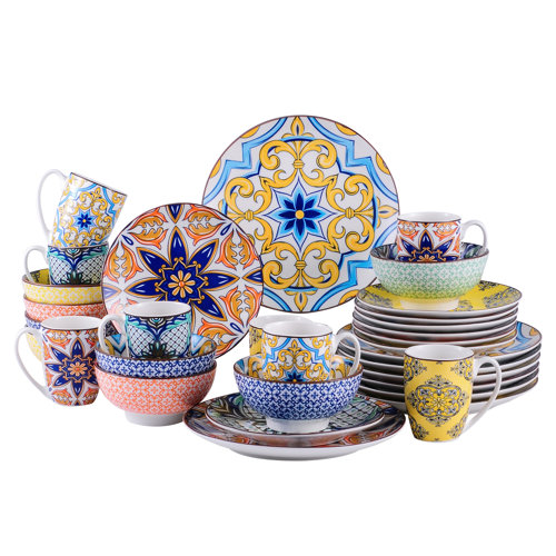 Multi-Colored Dinnerware Sets| Up to 65% Off Until 11/20 | Wayfair
